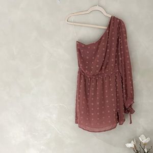 One shoulder mini dress